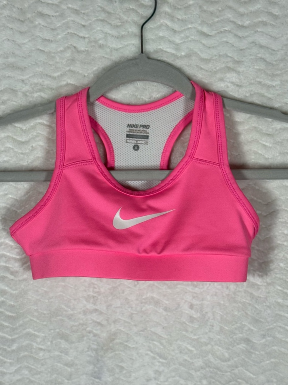 Nike Youth Hot Pink Racerback Sports Bra